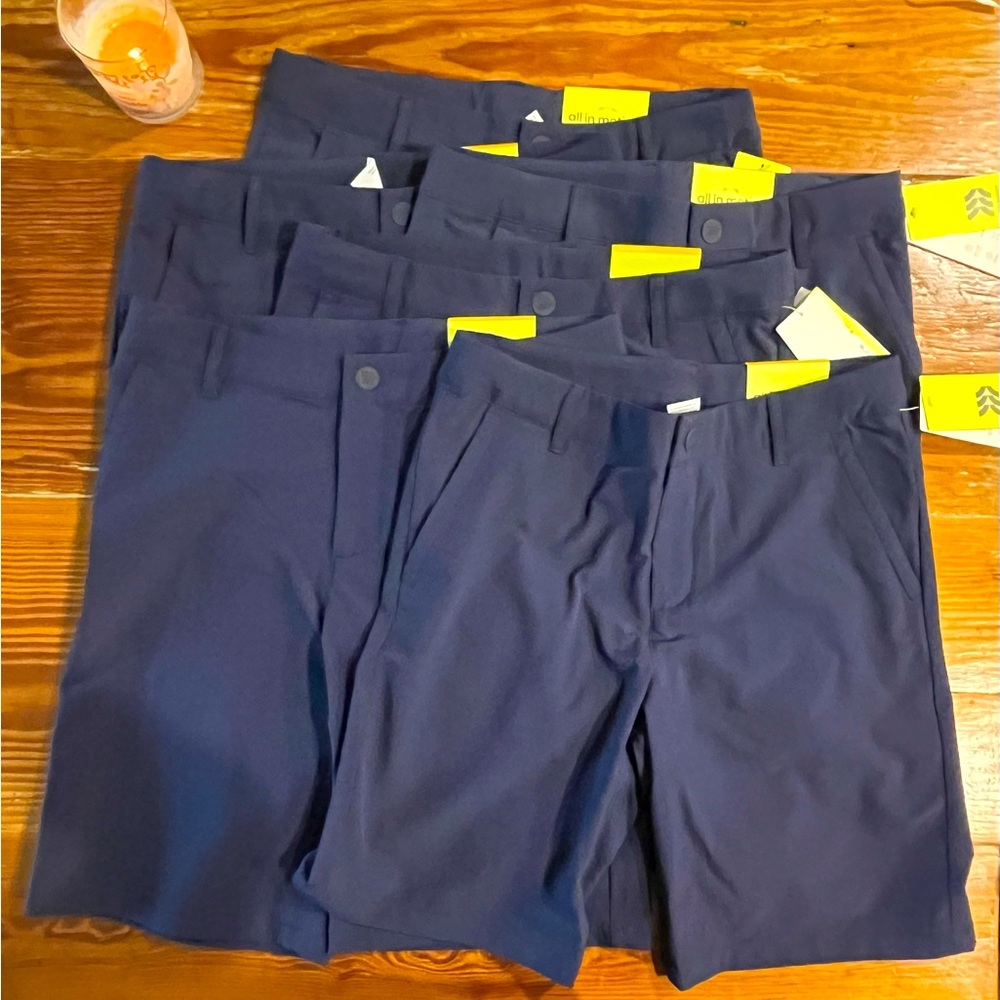 ⭐️NWT All In Motion navy golf shorts! 6 pair for $48!!